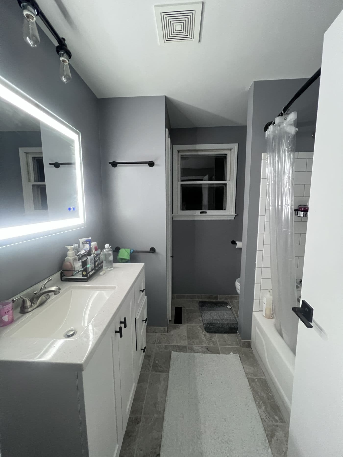 The same bathroom before the remodel